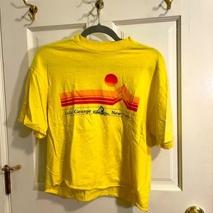 Mockneck Vintage Cropped Tee